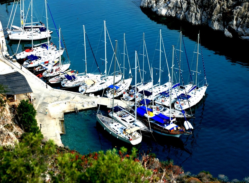 Moored in Kalimnos - Greece © Maggie Joyce - Mariner Boating Holidays http://www.marinerboating.com.au